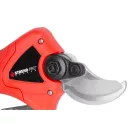 Akkumulátoros metszőolló, Strend Pro Profesional, piros, 4 Ah 36V, maximum 40 mm vastagság, biztonsági zárral, akkumulátorral és töltővel