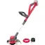 Akkumulátoros fűkasza, Worcraft CGT-S20LiST ShareSYS, piros/fekete, 24 cm, 2 Ah 20 V Li-Ion, 9000 fordulat/perc, teleszkópos nyél, tartozékokkal, akkumulátor és töltő nélkül