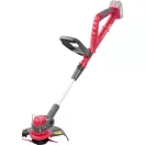 Akkumulátoros fűkasza, Worcraft CGT-S20LiST ShareSYS, piros/fekete, 24 cm, 2 Ah 20 V Li-Ion, 9000 fordulat/perc, teleszkópos nyél, tartozékokkal, akkumulátor és töltő nélkül