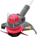 Akkumulátoros fűkasza, Worcraft CGT-S20LiST ShareSYS, piros/fekete, 24 cm, 2 Ah 20 V Li-Ion, 9000 fordulat/perc, teleszkópos nyél, tartozékokkal, akkumulátor és töltő nélkül