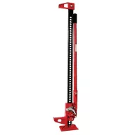   Oszlopos emelő, Strend Pro J60, piros/fekete, kézi, emelési magasság 125–1330 mm, 3000 kg teherbírás, lépésköz 2,1 cm