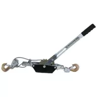   Racsnis kötélfeszítő, Strend Pro HP-995, ezüst, kézi, 100 cm kötélhossz, 0,5 cm átmérő, 2000 kg teherbírás, acélkötél, biztonsági kampókkal