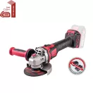 Akkumulátoros sarokcsiszoló, Worcraft CAG-S20LiBE-125, piros/fekete, 125 mm, 20 V Li-Ion, 8000 fordulat/perc, akkumulátor és töltő nélkül