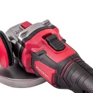 Akkumulátoros sarokcsiszoló, Worcraft CAG-S20LiBE-125, piros/fekete, 125 mm, 20 V Li-Ion, 8000 fordulat/perc, akkumulátor és töltő nélkül