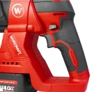 Akkumulátoros kombikalapács, Worcraft CRH-S20LiBC, piros/fekete, 20 V Li-Ion ShareSYS, 5000 ütés/perc, 3 J, SDS+ tokmány, fúrás, ütvefúrás, vésés, akkumulátor és töltő nélkül
