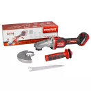 Akkumulátoros sarokcsiszoló, Worcraft CAG-S20LiBF-125, piros/fekete, 125 mm, 20 V Li-Ion, 8500 fordulat/perc, akkumulátor és töltő nélkül