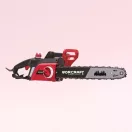 Elektromos láncfűrész, Worcraft GC22-16E, piros/fekete, 2200 W, vezetősín: 40,6 cm, 230 V, 13 m/s láncsebesség, 280 ml olajtartály