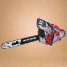 Benzinmotoros láncfűrész, Worcraft GCS52-20D, piros/szürke/fekete, 2200 W, vezetősín: 50 cm, üzemanyagtartály: 550 ml, 260 ml olajtartály