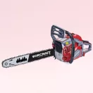 Benzinmotoros láncfűrész, Worcraft GCS52-20D, piros/szürke/fekete, 2200 W, vezetősín: 50 cm, üzemanyagtartály: 550 ml, 260 ml olajtartály