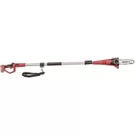   Akkumulátoros ágvágó láncfűrész, Worcraft CPS-S20Li ShareSYS, piros, 2-4 Ah 20V Li-Ion, vezetősín: 24 cm, 5 m/s láncsebesség, teleszkópos nyél, akkumulátor és töltő nélkül