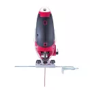 Elektromos szúrófűrész, Worcraft JS08-100A, piros/fekete, 810 W, 0-3000 löket/perc, 0-45° állíható, T-száras befogás