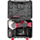 Akkumulátoros sarokcsiszoló, Worcraft CAG-S20LiBH ShareSYS, piros/fekete, 125 mm, 20 V Li-Ion, 8500 fordulat/perc, gyorskioldó, akkumulátorral és töltővel, kofferben