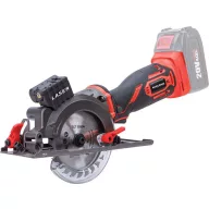   Akkumulátoros körfűrész, Worcraft CMCS-S20LiB ShareSYS, mini, 4 Ah 20 V Li-Ion, 115 mm tárcsa, 5000 fordulat/perc, 42,8 mm vágásmélység, merülővágás