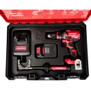 Akkumulátoros szerszámgépkészlet, Worcraft XCUBE004 ShareSYS Toolbox készlet, CHD-S20LiBH csavarbehajtó 20 V, szénkefe nélküli + 1 x 4,0 Ah akkumulátor + töltő, 8 literes Toolbox