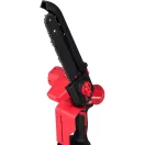 Akkumulátoros láncfűrész, Worcraft CHS-S20LiBD ShareSYS, piros/fekete, mini, 2-4 Ah 20 V Li-Ion, vezetősín: 20 cm, 7,8 m/s láncsebesség, 50 ml olajtartály, akkumulátor és töltő nélkül