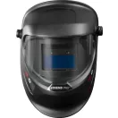 Hegesztő fejpajzs, Strend Pro Galaxy MatteBlack, fekete, automata sötétedésű, napelemes, állítható érzékenység és késleltetés, DIN 9-13, látómező: 92,5 x 42,5 mm, 1/30000 mp reakcióidő