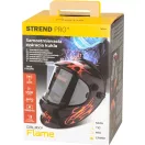 Hegesztő fejpajzs, Strend Pro Galaxy Flame, fekete, automata sötétedésű, napelemes, állítható érzékenység és késleltetés, DIN 9–13, látómező: 92,5 × 42,5 mm, 1/30000 mp reakcióidő