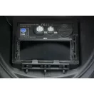 Hegesztő fejpajzs, Strend Pro Galaxy Fire Skull, fekete, automata sötétedésű, napelemes, állítható érzékenység és késleltetés, DIN 9–13, látómező: 92,5 × 42,5 mm, 1/30000 mp reakcióidő