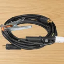 Földelő hegesztőkábel, Strend Pro 116014, fekete, elektródafogóval, 5–180 A földelőkapocs, hegesztőgéphez