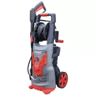   Elektromos magasnyomású mosó, Worcraft HC21-110H, szürke/piros, 2100 W, 165 bar, 230 V, átfolyás: 7,2 l/perc, 8 m tömlő, 500 ml habosító tartály