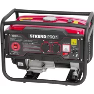   Benzinmotoros áramfejlesztő, Strend Pro Garden KM4000-A, piros/fekete, 4000 W, benzinmotoros, teljesítmény: 3,0/2,8 kW, üzemanyagtartály: 15 l, kimenetek: 2 × 230 V AC, 1 × 12 V DC, 96 dB, AVR