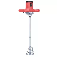   Elektromos habarcskeverő, Worcraft EM12-120, piros/fekete, 1200 W, menet: M14, maximum 120 mm keverőlapát, 180-650 fordulat/perc, 230 V/50 Hz