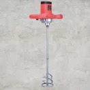 Elektromos habarcskeverő, Worcraft EM12-120, piros/fekete, 1200 W, menet: M14, maximum 120 mm keverőlapát, 180-650 fordulat/perc, 230 V/50 Hz