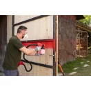 Festékszóró pisztoly, Strend Pro JS-FB17AII, piros/fekete, alsó tartályos, 800 ml, elektromos, kompresszorral, 650 W, 1,8-2,6 mm fúvóka