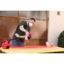 Festékszóró pisztoly, Strend Pro JS-FB17AII, piros/fekete, alsó tartályos, 800 ml, elektromos, kompresszorral, 650 W, 1,8-2,6 mm fúvóka