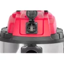 Ipari száraz-nedves porszívó, Worcraft VC16-30, ezüst/fekete, 1600 W, 16 kPa, tartály: 30 l, 2 m szívótömlő, rozsdamentes acél tartály