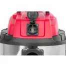 Ipari száraz-nedves porszívó, Worcraft VC16-30, ezüst/fekete, 1600 W, 16 kPa, tartály: 30 l, 2 m szívótömlő, rozsdamentes acél tartály