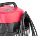 Ipari száraz-nedves porszívó, Worcraft VC16-30, ezüst/fekete, 1600 W, 16 kPa, tartály: 30 l, 2 m szívótömlő, rozsdamentes acél tartály