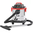 Ipari száraz-nedves porszívó, Strend Pro K-411F/1200, ezüst/fekete, 1200 W, tartály: 20 l, rozsdamentes acél tartály