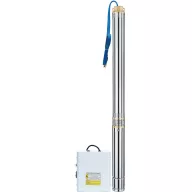  Elektromos búvárszivattyú, Strend Pro Garden SD47/15, ezüst, 750 W, kúthoz, 20 m kábel, maximális emelőmagasság: 80 m, 3300 l/perc, IP68, tiszta vízhez