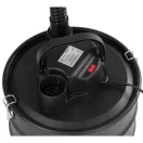 Elektromos hamuporszívó, Strend Pro K-408, fekete, 1000 W, tartály: 15 l, HEPA szűrő, hideg hamuhoz, 1,2 m szívótömlő, festett acél tartály