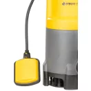 Elektromos iszapszivattyú, Strend Pro Garden NSPW750-B, sárga/szürke, 750 W, 10 m kábel, maximális emelőmagasság: 8 m, 233 l/perc, szennyvízhez, úszókapcsolós, 35 mm szemcseméretig