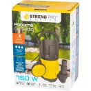 Elektromos iszapszivattyú, Strend Pro Garden NSP3D750-K, sárga/fekete, 750 W, 10 m kábel, maximális emelőmagasság: 8 m, 233 l/perc, szennyvízhez, úszókapcsolós, 30 mm szemcseméretig