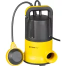 Elektromos búvárszivattyú, Strend Pro Garden ZSPQD550-E, sárga/fekete, 550 W, 10 m kábel, maximális emelőmagasság: 7,5 m, 108 l/perc, IPX8, tiszta vízhez, úszókapcsolós