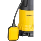 Elektromos búvárszivattyú, Strend Pro Garden NSPW750-K, sárga/fekete, 750 W, 10 m kábel, maximális emelőmagasság: 7,5 m, 233 l/perc, IPX8, szennyvízhez, úszókapcsolós