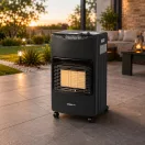 Strend Pro DA-201F hősugárzó, gázos, hordozható, energiatakarékos, 4,2 kW, fekete