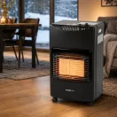 Strend Pro DA-201F hősugárzó, gázos, hordozható, energiatakarékos, 4,2 kW, fekete