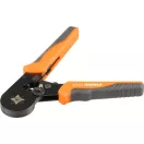 Krimpelőfogó, Strend Pro, fekete/narancssárga, 175 mm, kábelekhez, krimpelési tartomány: 0,25-10,0 mm2, edzett acél, műanyag markolat