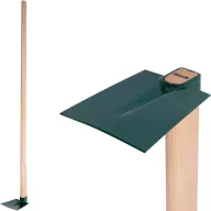   Kerti kapa, Fed, zöld, egyenes, 120 cm nyél, 12,5 cm munkaszélesség, acél fej, fa nyél