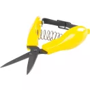 Kézműves olló, Rostex 2405, sárga/fekete, 160 mm, acél penge, éles vágóél, precíz vágás (TC211455)
