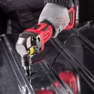 Lemezvágó olló, Worcraft CHMN-S20LiB, akkumulátoros, 20 V ShareSYS, lemezekhez maximum 1,6 mm vastagságig, vágási szög: 0–90°, 0–180°, 0–270°, akkumulátor és töltő nélkül