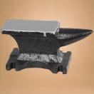 Üllő, Strend Pro Cork CA0114, fekete, 50 kg, öntöttvas, lapos ütőfelület, kúpos szarv, 39 × 18,5 × 23 cm