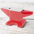 Üllő, Strend Pro Cork CA609, piros, 50 kg, öntöttvas, lapos ütőfelület, kúpos szarv és keskenyedő szarv