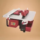 Elektromos csempevágó, Worcraft TC08-180, piros/fekete, 800 W, 180 mm, vízhűtéses, 0–45°, maximum 34/17 mm vastagság, csempéhez és padlólaphoz
