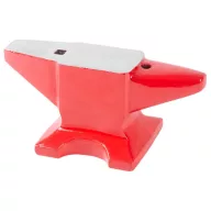   Üllő, Strend Pro Cork CA609, piros, 15 kg, öntöttvas, lapos ütőfelület, kúpos szarv és keskenyedő szarv, 30,5 × 15,5 × 15,5 cm