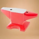 Üllő, Strend Pro Cork CA609, piros, 15 kg, öntöttvas, lapos ütőfelület, kúpos szarv és keskenyedő szarv, 30,5 × 15,5 × 15,5 cm